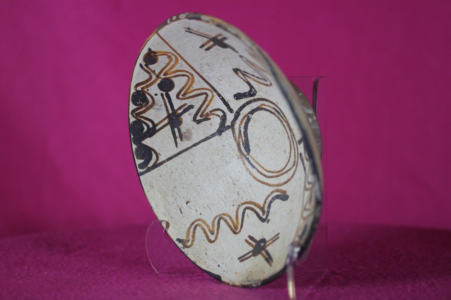 Authentic Pre Columbian Artifact Decorated Bowl Cajamarca Peru Pre Inca COA 205