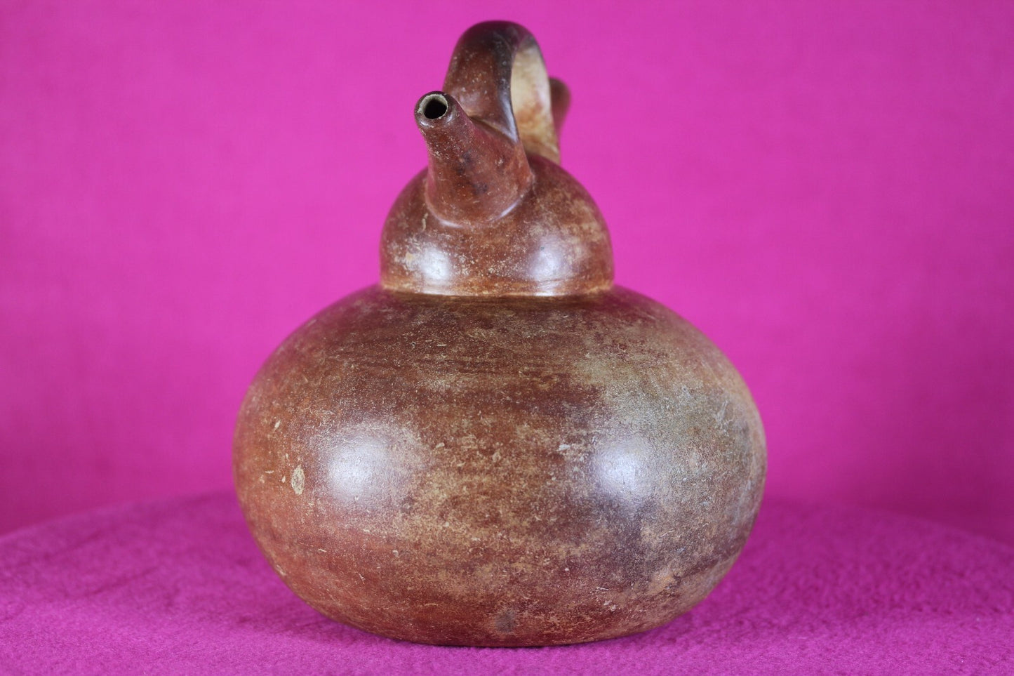 Authentic Pre Columbian Artifact Calima Stirrup Jar Ex Arte Primitivo COA T38