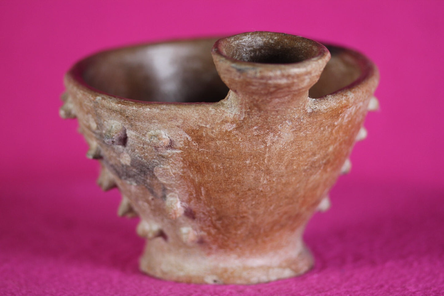 Pre Columbian Authenticrtifact Spiked Bowl Michoacan Ex Arte Primitivo COA T08