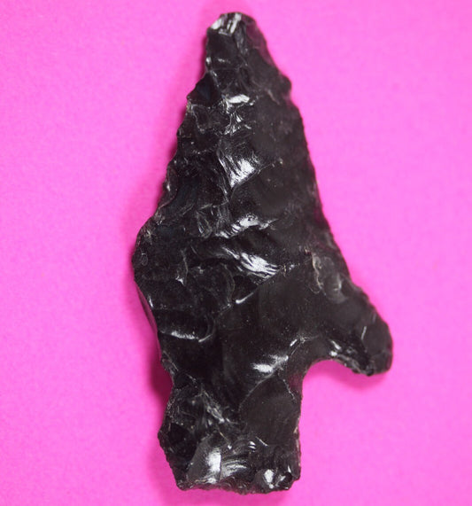 Authentic Pre Columbian Artifact Aztec Arrowhead Battle of Mexico City COA 69