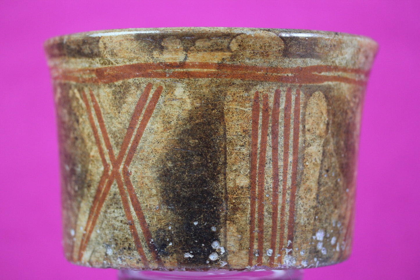 Authentic Pre Columbian Artifact Mayan Cooking Pot Pottery 250-900 AD COA T04