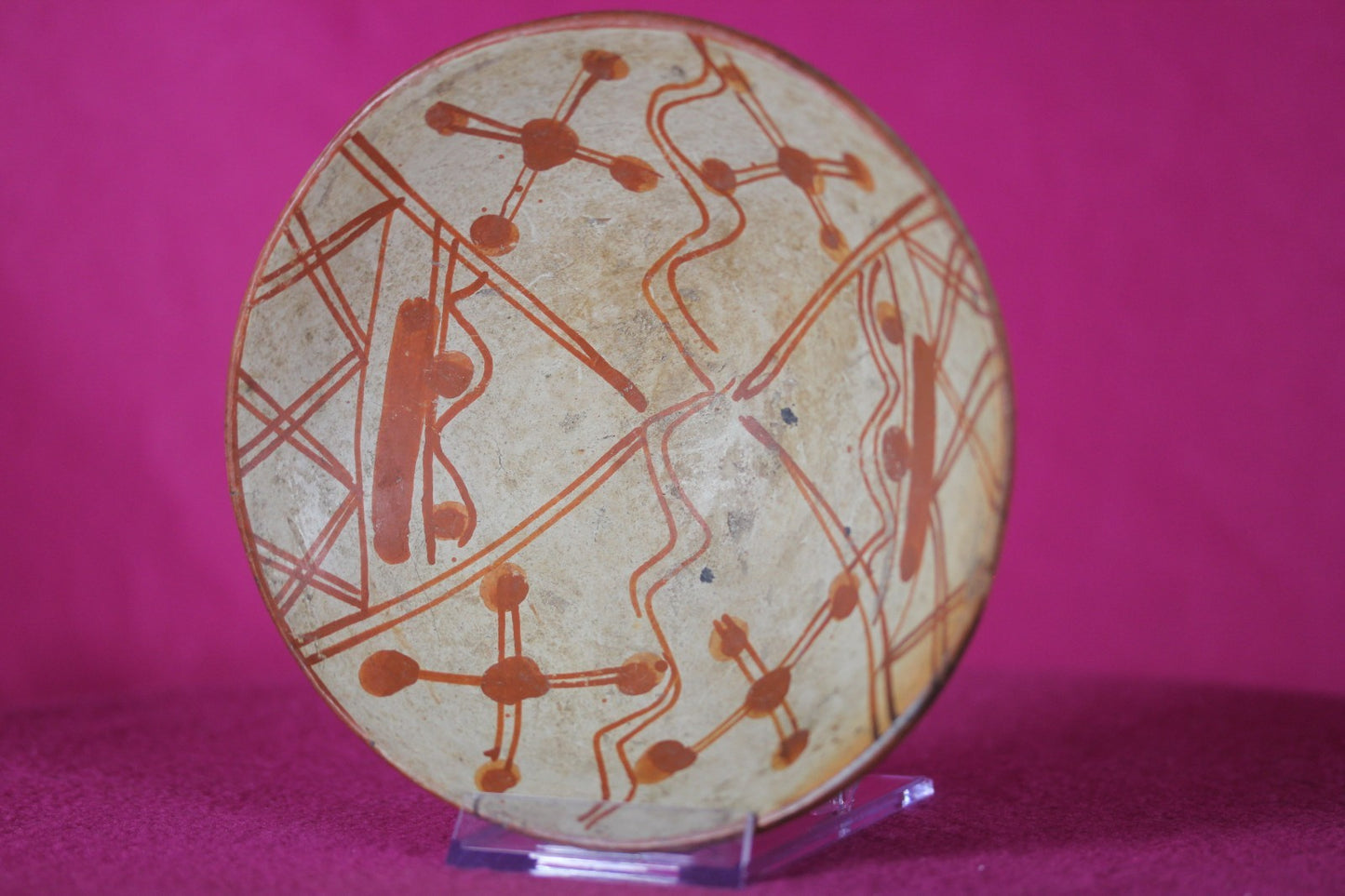 Authentic Pre Columbian Artifact Decorated Bowl Cajamarca Peru Pre Inca COA 207