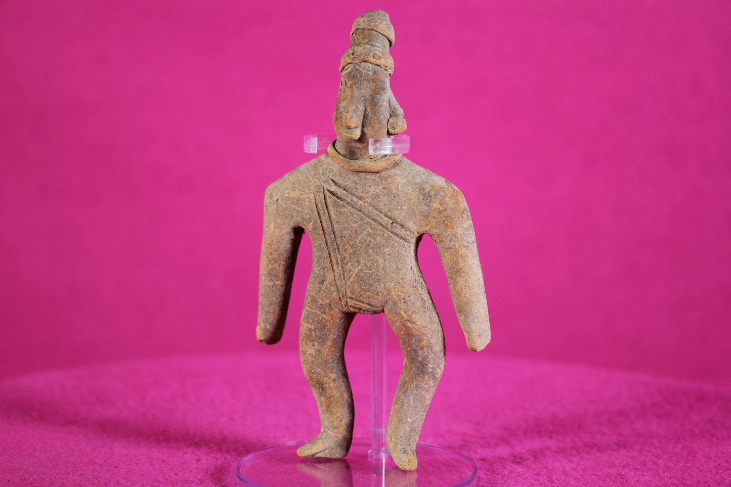 Authentic Pre Columbian Artifact Archaic Tomb Figure Colima Mexico  COA T76