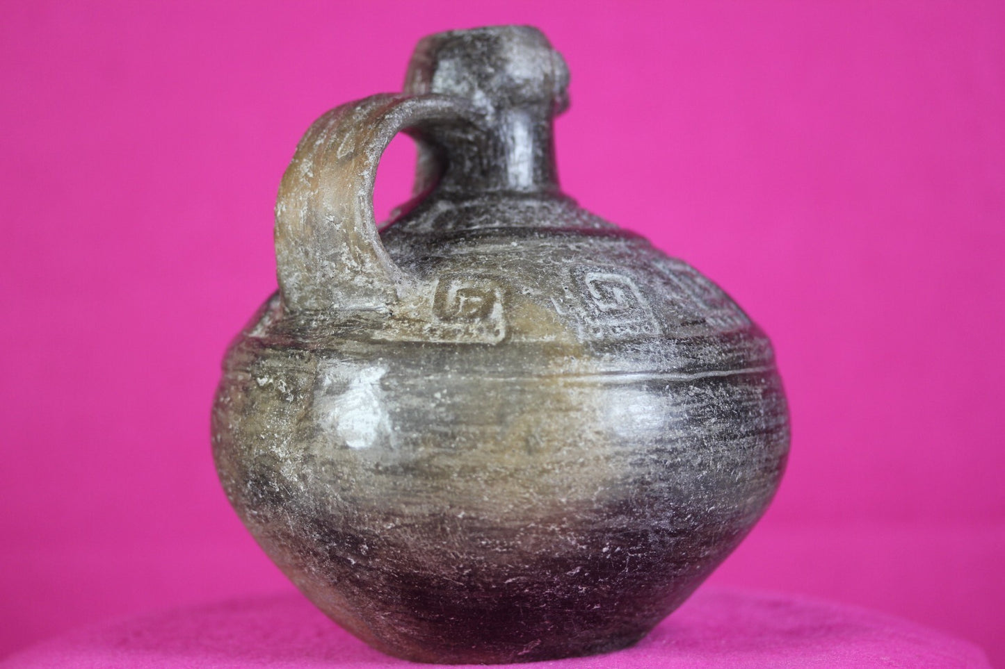 Authentic Pre Columbian Artifact Incised Jar Moche Peru 100-800 AD COA J24