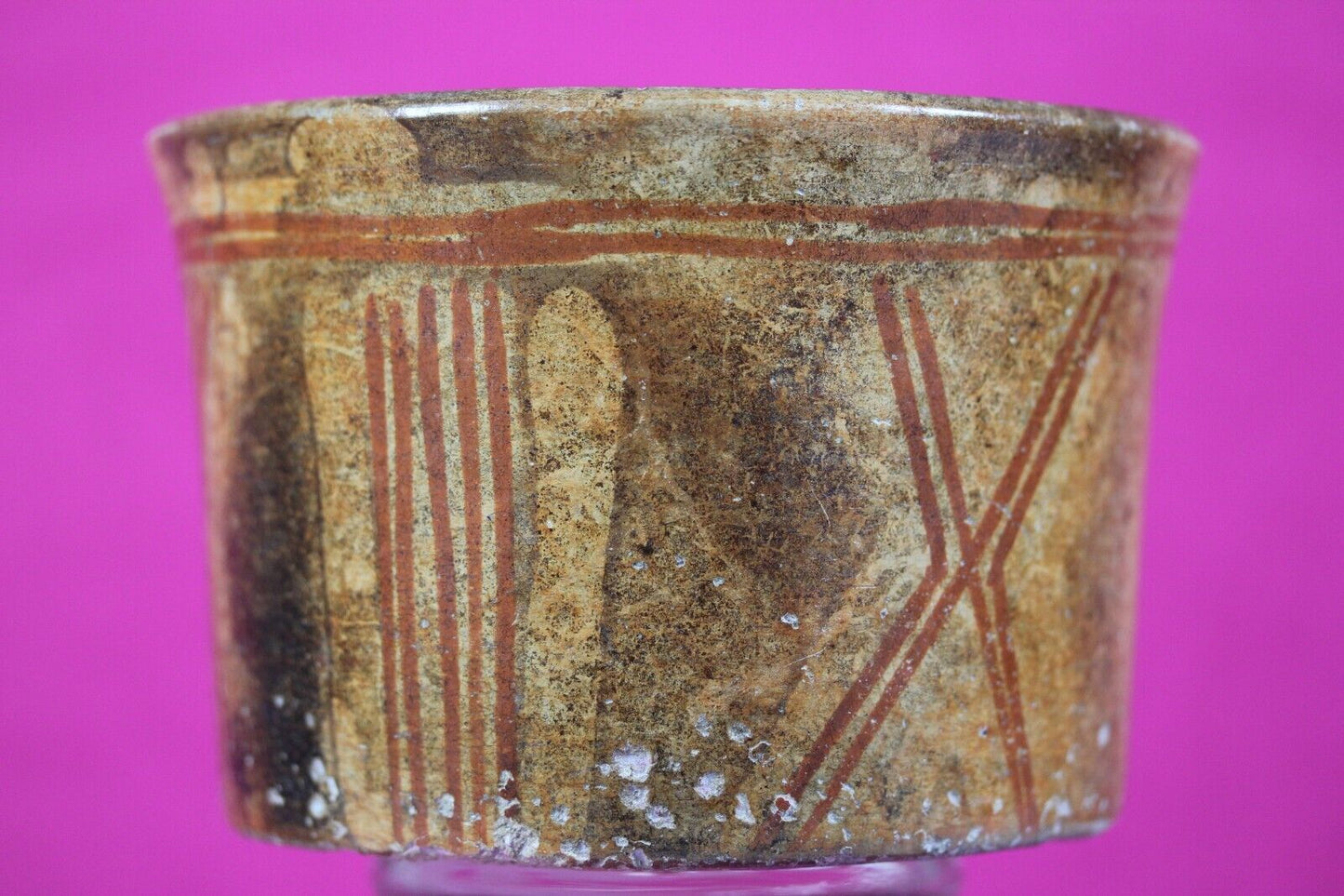 Authentic Pre Columbian Artifact Mayan Cooking Pot Pottery 250-900 AD COA T04