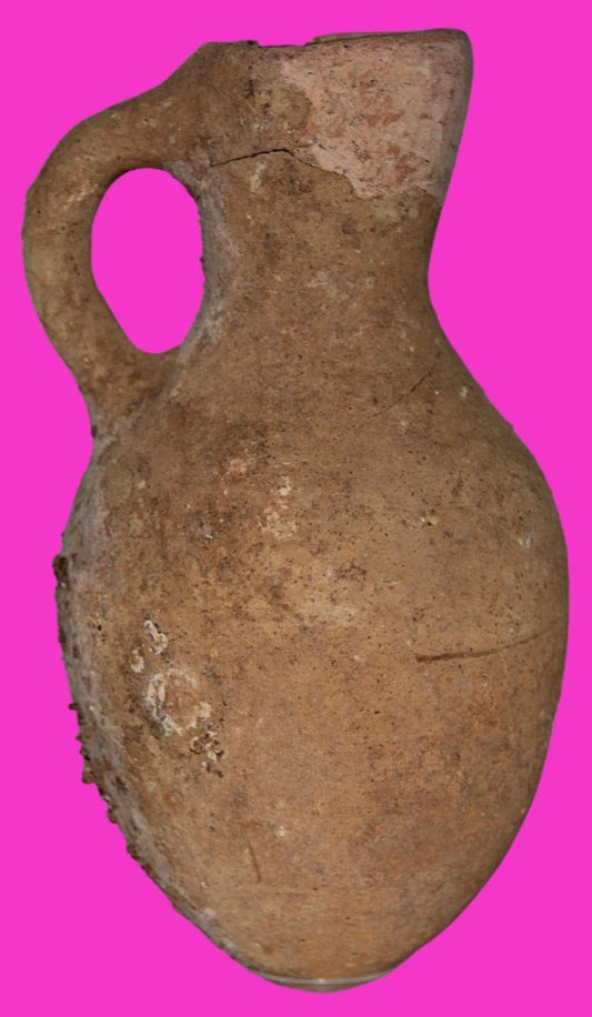 Ancient Holy Land Artifact King David Era Jug Land of Jesus Christ 1000 BC COA 8