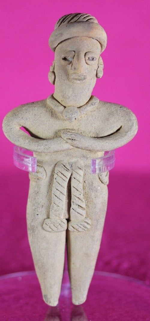 Authentic Pre Columbian Artifact Tomb Figure Colima Ex Arte Primitivo COA T96