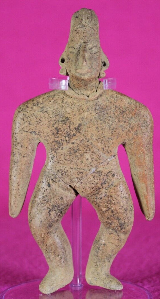 Authentic Pre Columbian Artifact Tomb Figure Colima Ex Arte Primitivo COA T58