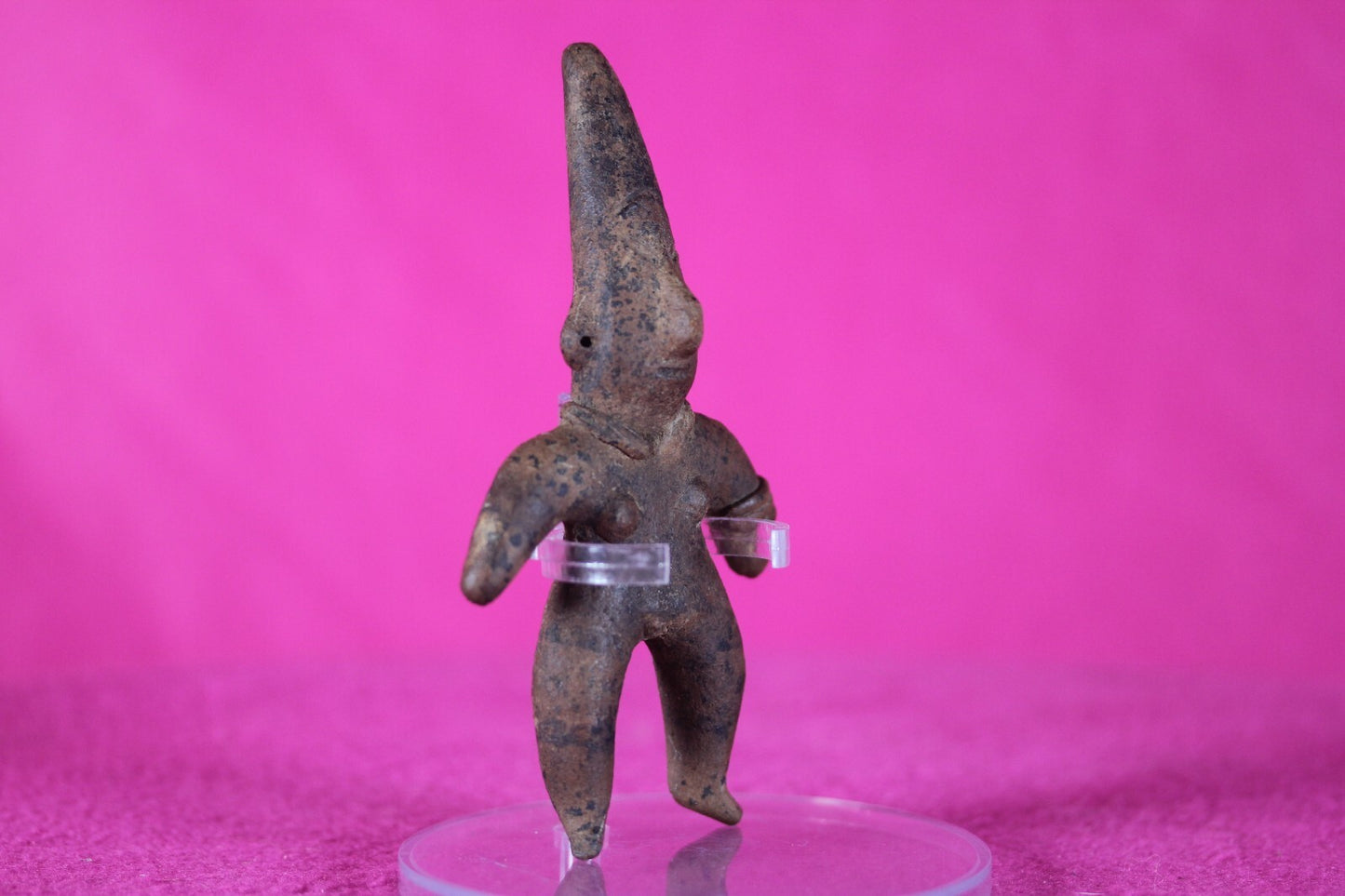 Pre Columbian Authentic Artifact Girl Figure Colima Mexico 100 BC-250 AD COA 138