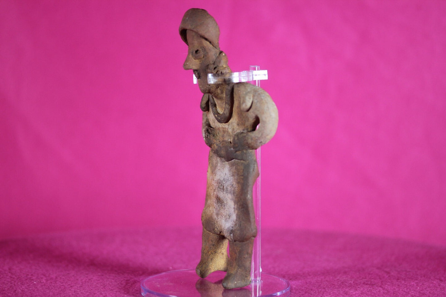 Pre Columbian Authentic Artifact Rare Grandma Tomb Figure Colima Mexico COA 142