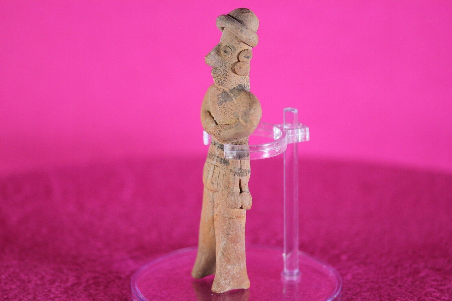 Authentic Pre Columbian Artifact Tomb Figure Colima Ex Arte Primitivo COA T98