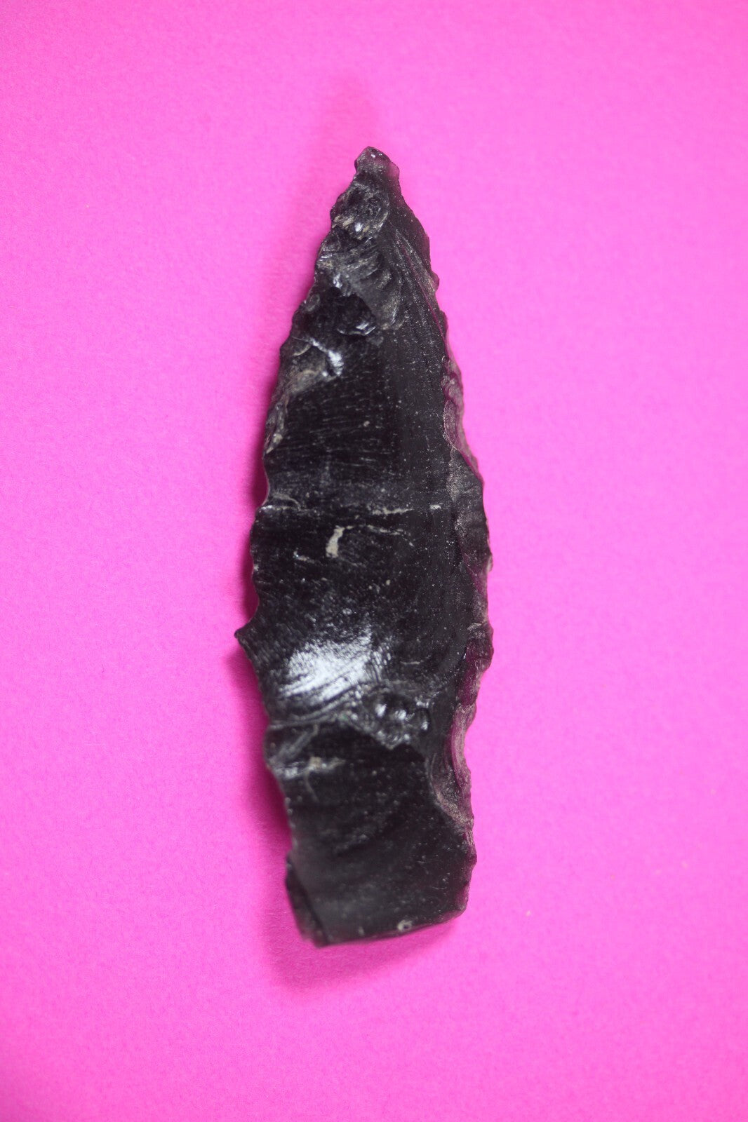 Authentic Pre Columbian Artifact Aztec Arrowhead Battle of Mexico City COA 39