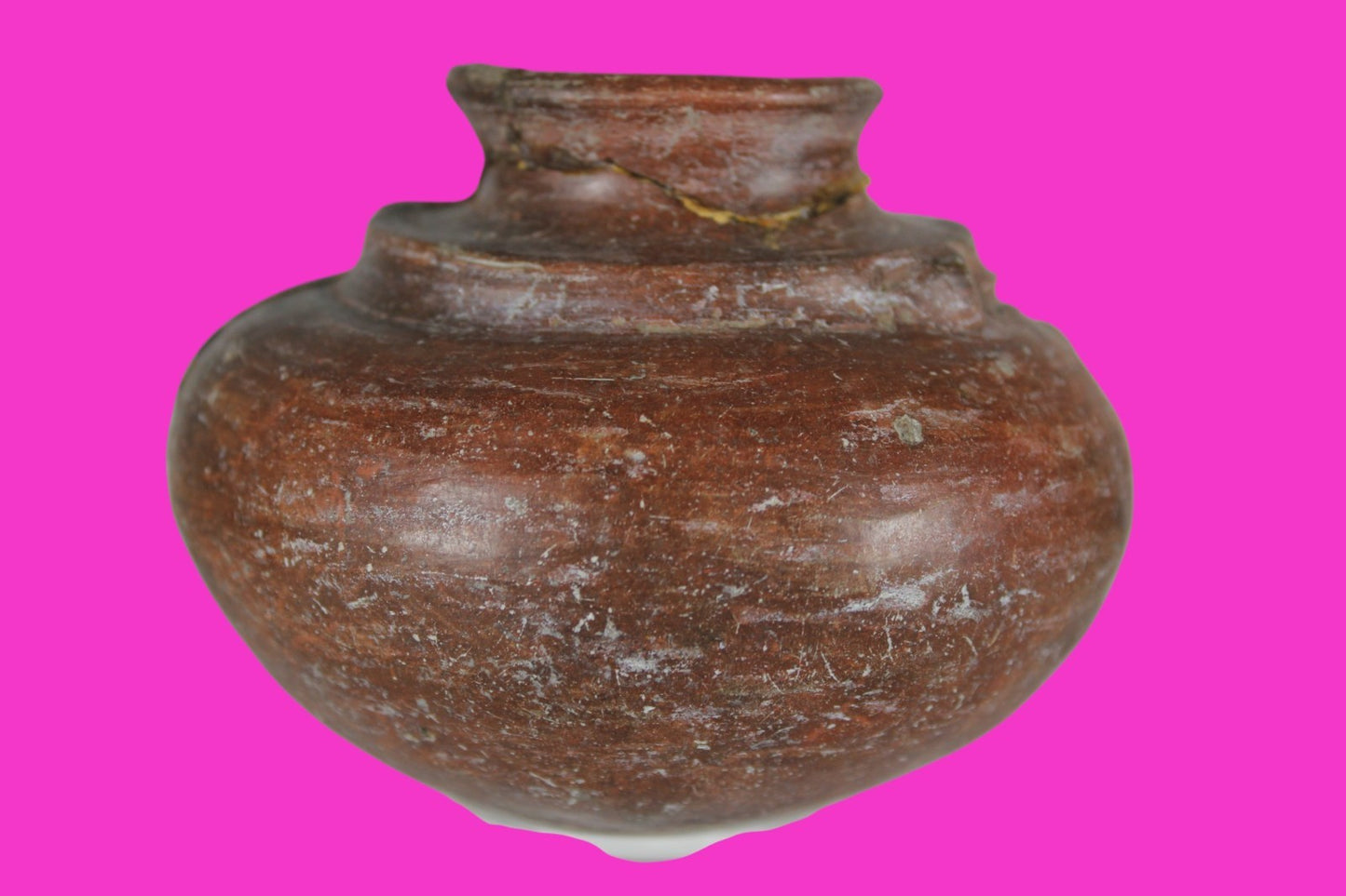 Pre Columbian Authentic Artifact Repaired Mayan Olla Yucatan 250-900 AD COA J69