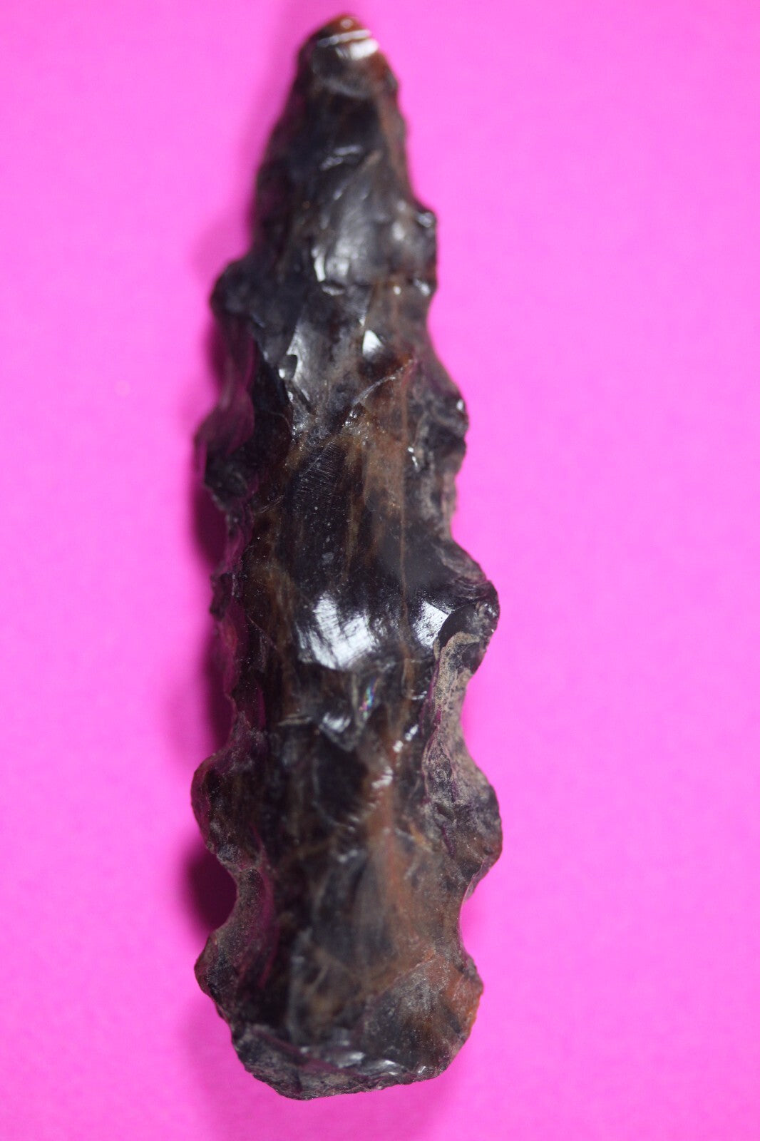 Authentic Pre Columbian Artifact Aztec Arrowhead Battle of Mexico City COA 08