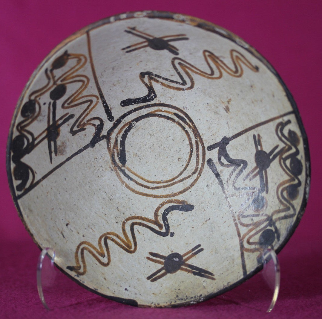 Authentic Pre Columbian Artifact Decorated Bowl Cajamarca Peru Pre Inca COA 205