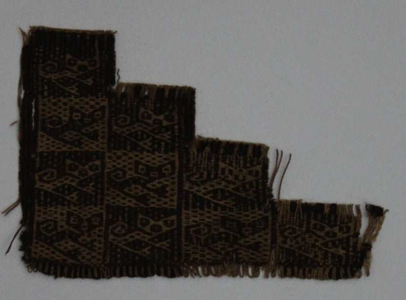 Pre Columbian Authentic Artifact Frameable Textile Border Chancay Peru COA 28