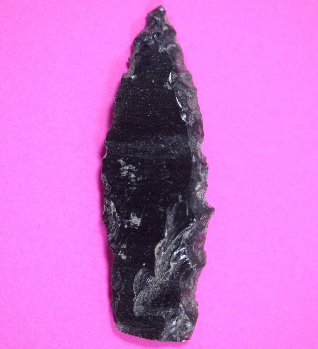 Authentic Pre Columbian Artifact Aztec Arrowhead Battle of Mexico City COA 39