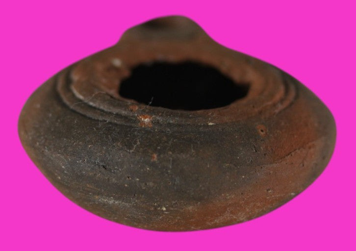 Ancient Holy Land Oil Lamp Artifact Jesus Christ Homeland 100 - 400 AD COA L06