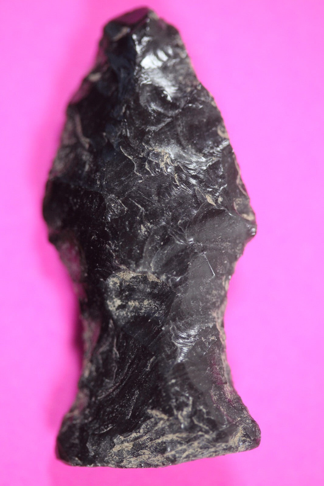 Authentic Pre Columbian Artifact Aztec Arrowhead Battle of Mexico City COA 11