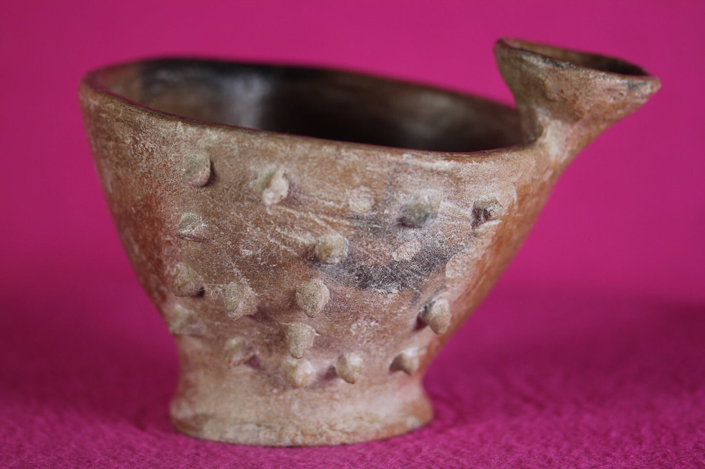 Pre Columbian Authenticrtifact Spiked Bowl Michoacan Ex Arte Primitivo COA T08