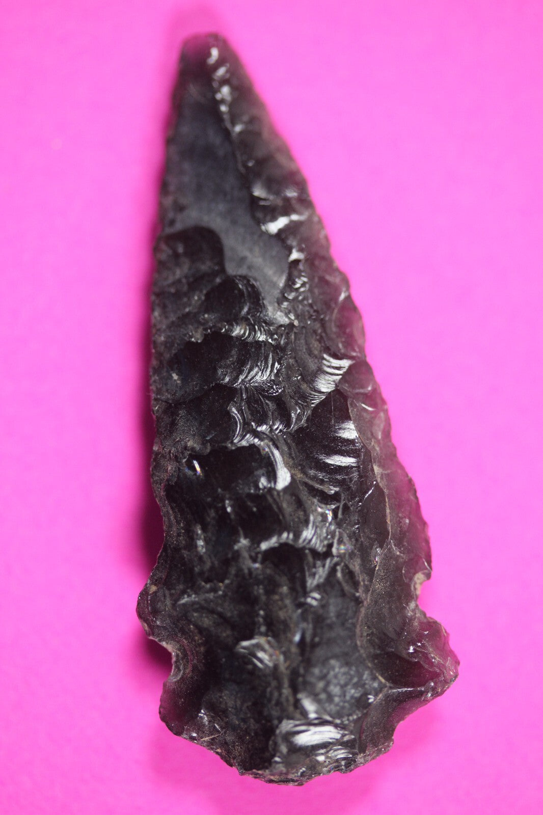 Authentic Pre Columbian Artifact Aztec Arrowhead Battle of Mexico City COA 10