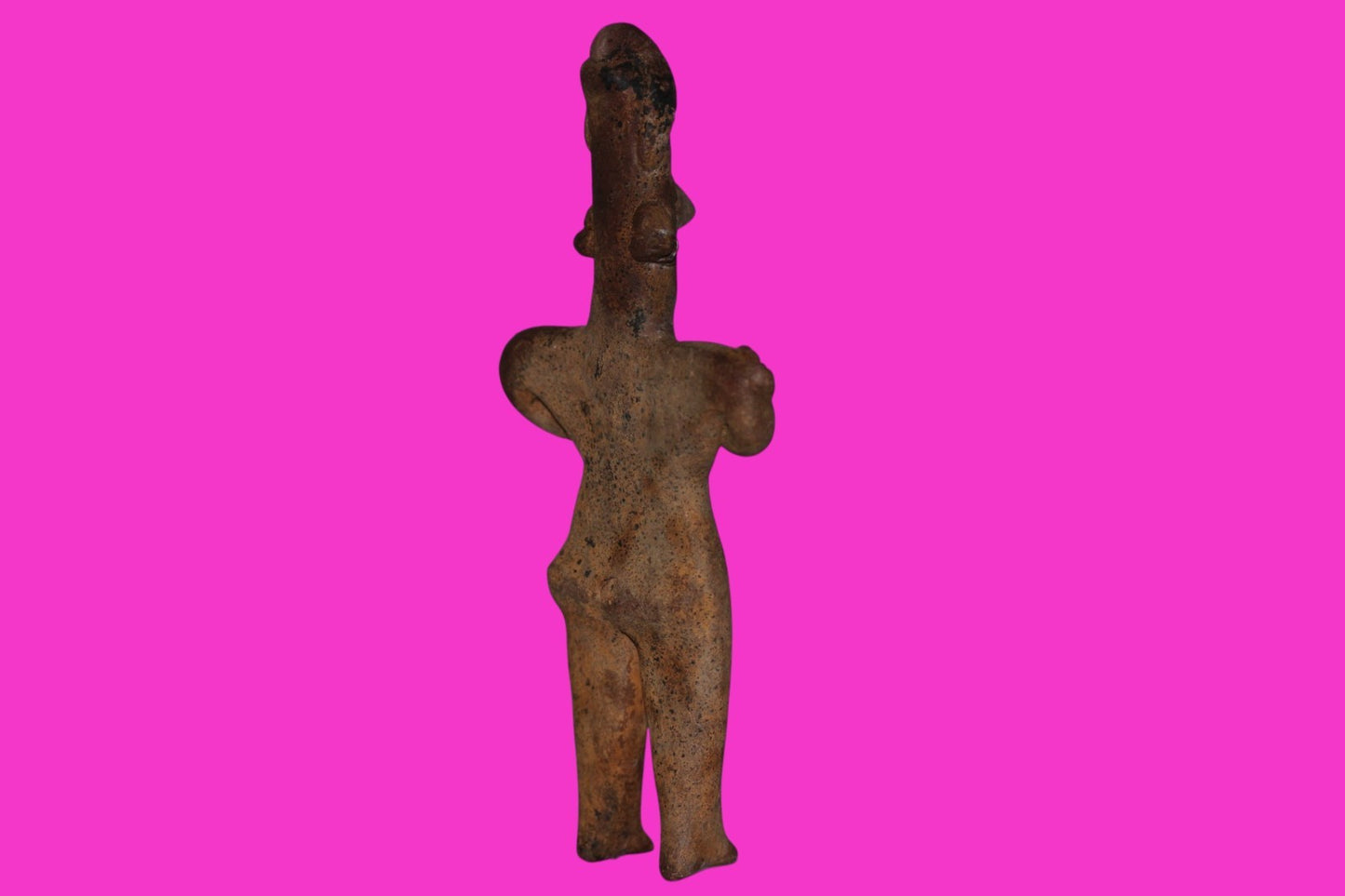 Pre Columbian Authentic Artifact Male Shaman Tomb Figure Colima Mexico COA 18