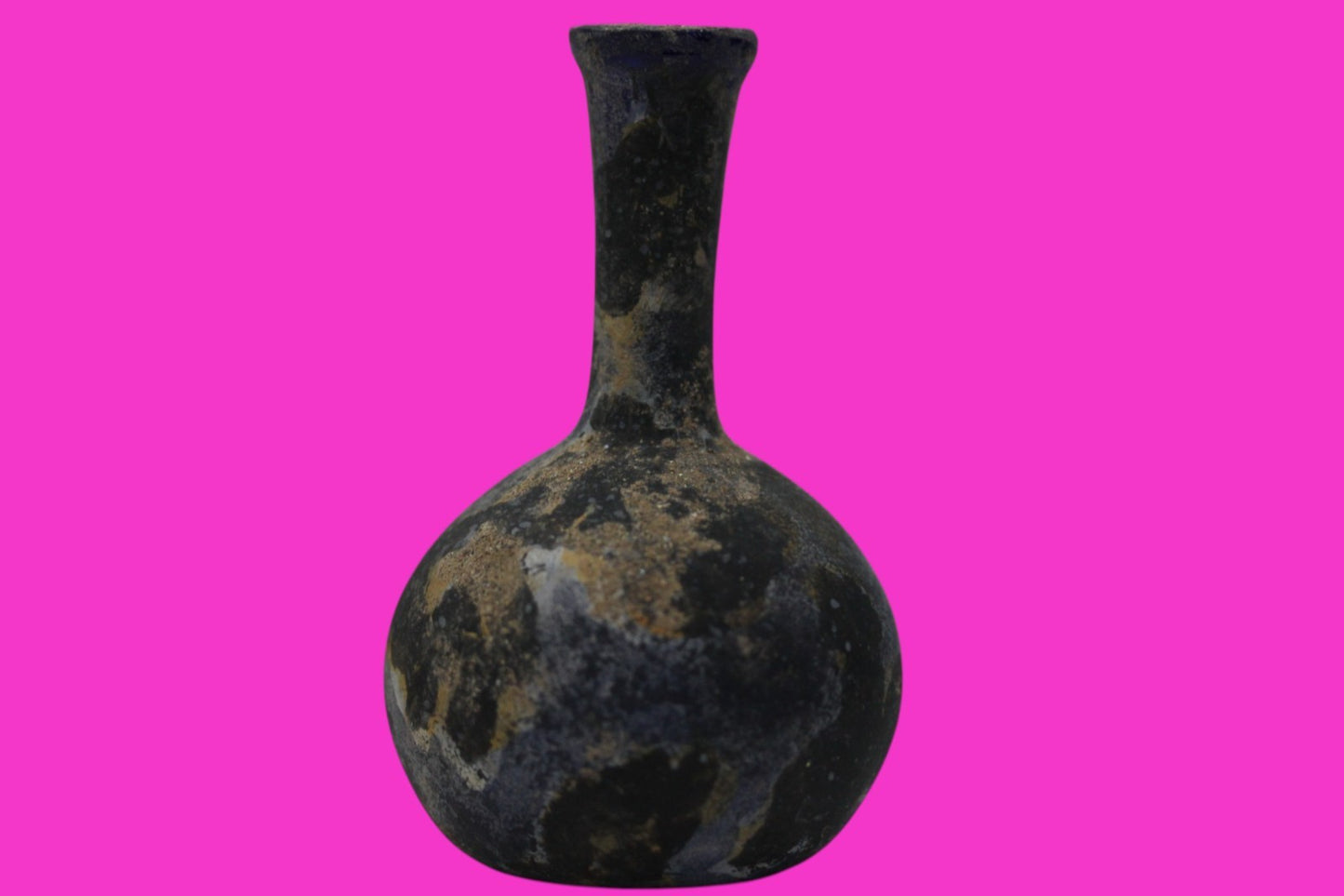 Ancient Holy Land Glass Bottle Authentic Artifact 100-300 AD Roman Era COA J21