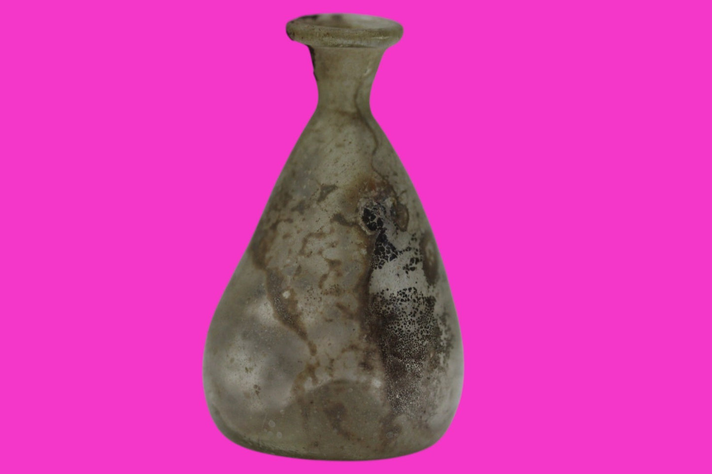 Ancient Holy Land Glass Bottle Authentic Artifact 100-300 AD Roman Era COA J08
