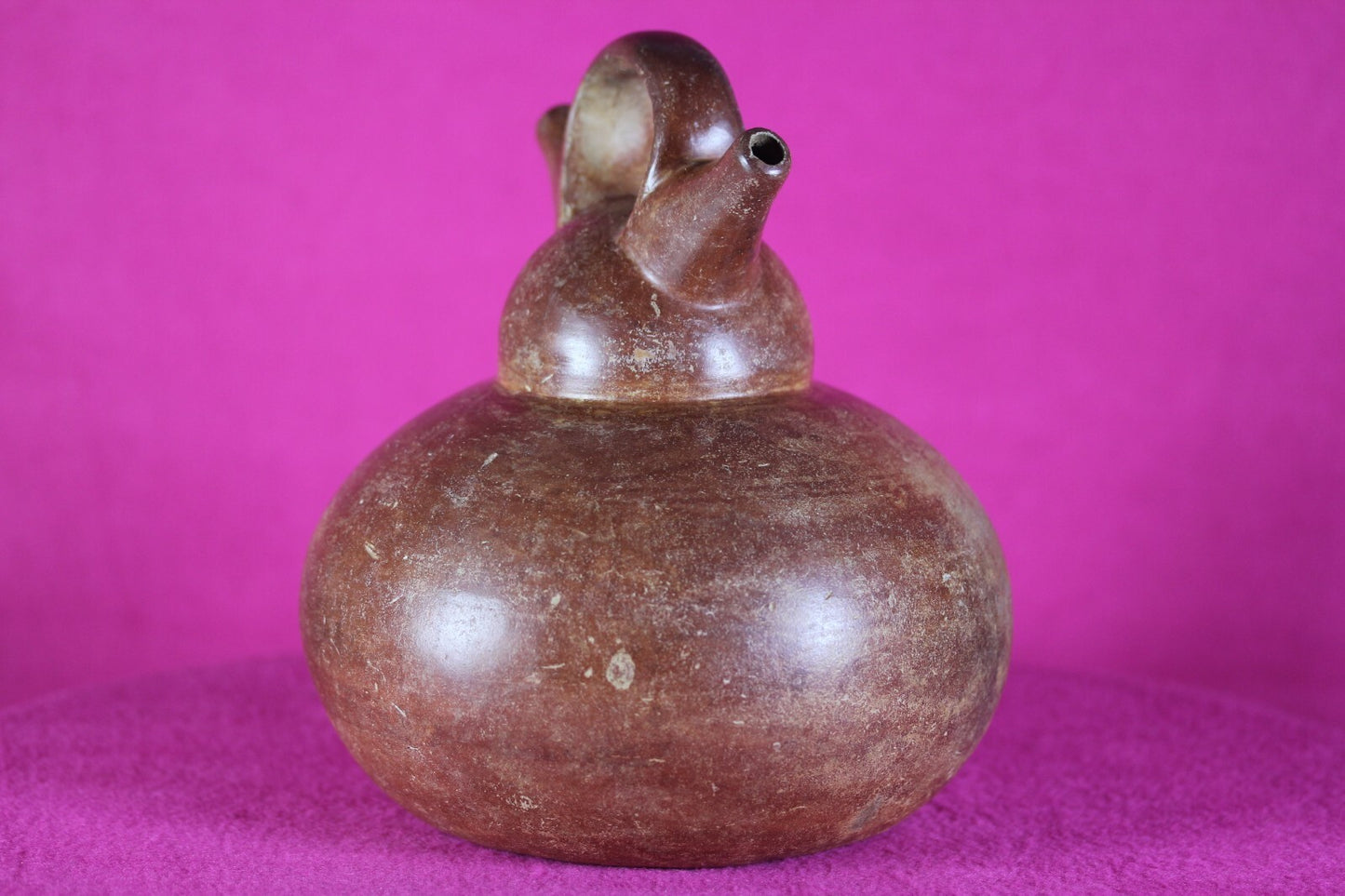 Authentic Pre Columbian Artifact Calima Stirrup Jar Ex Arte Primitivo COA T38