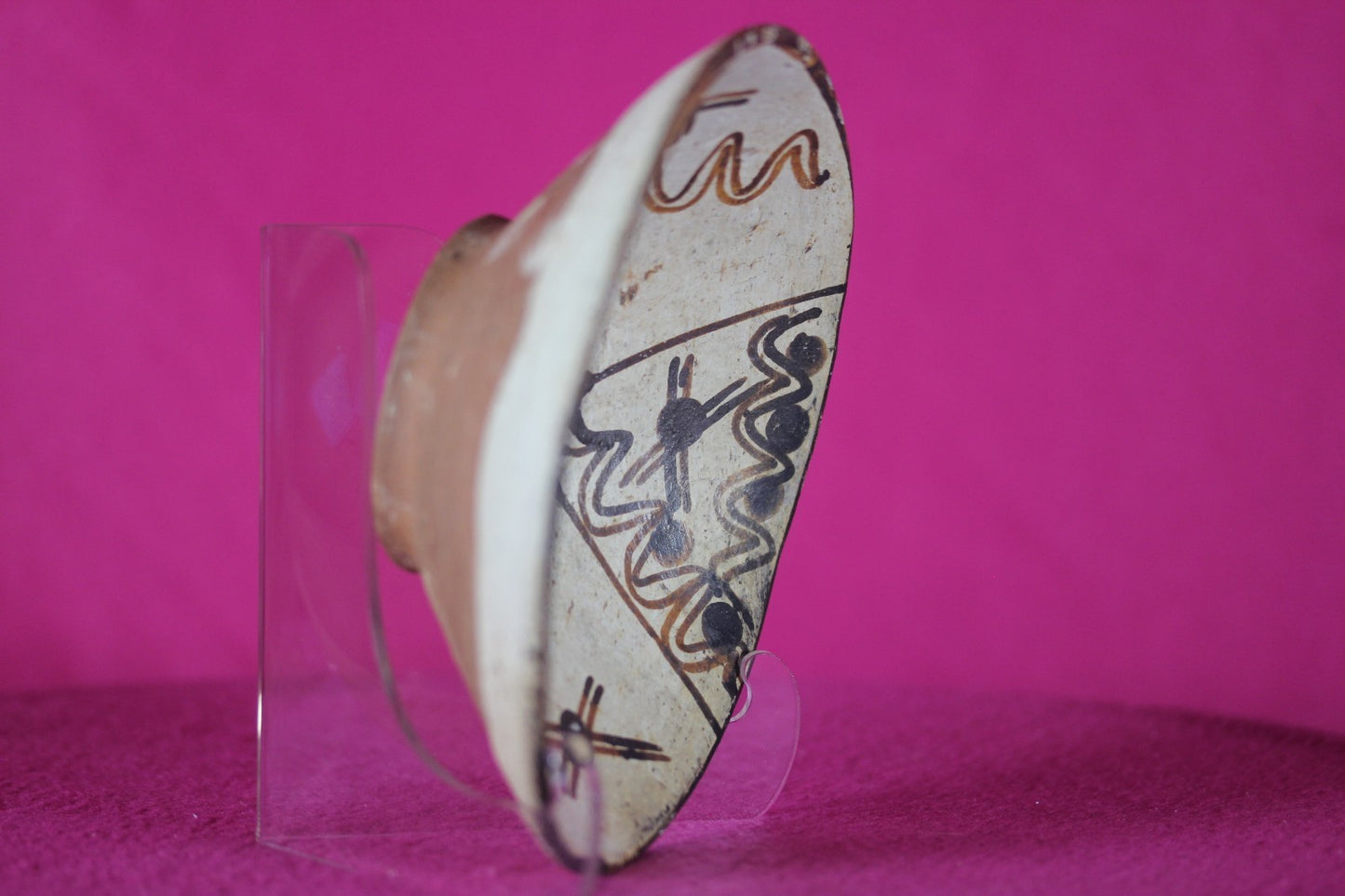 Authentic Pre Columbian Artifact Decorated Bowl Cajamarca Peru Pre Inca COA 205