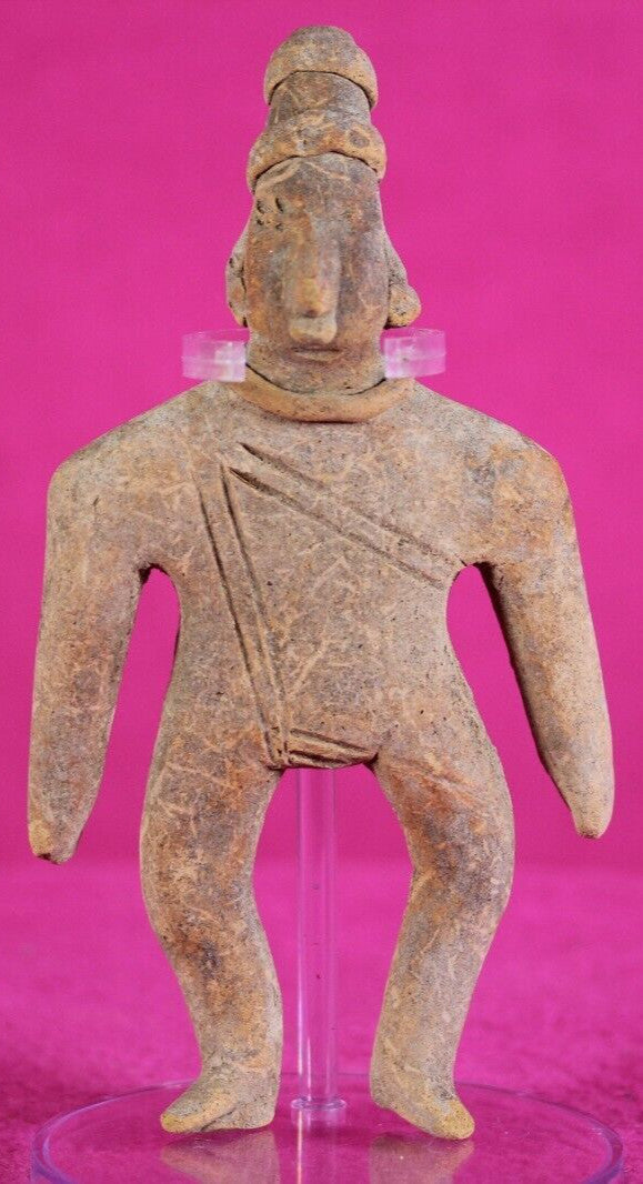Authentic Pre Columbian Artifact Archaic Tomb Figure Colima Mexico  COA T76