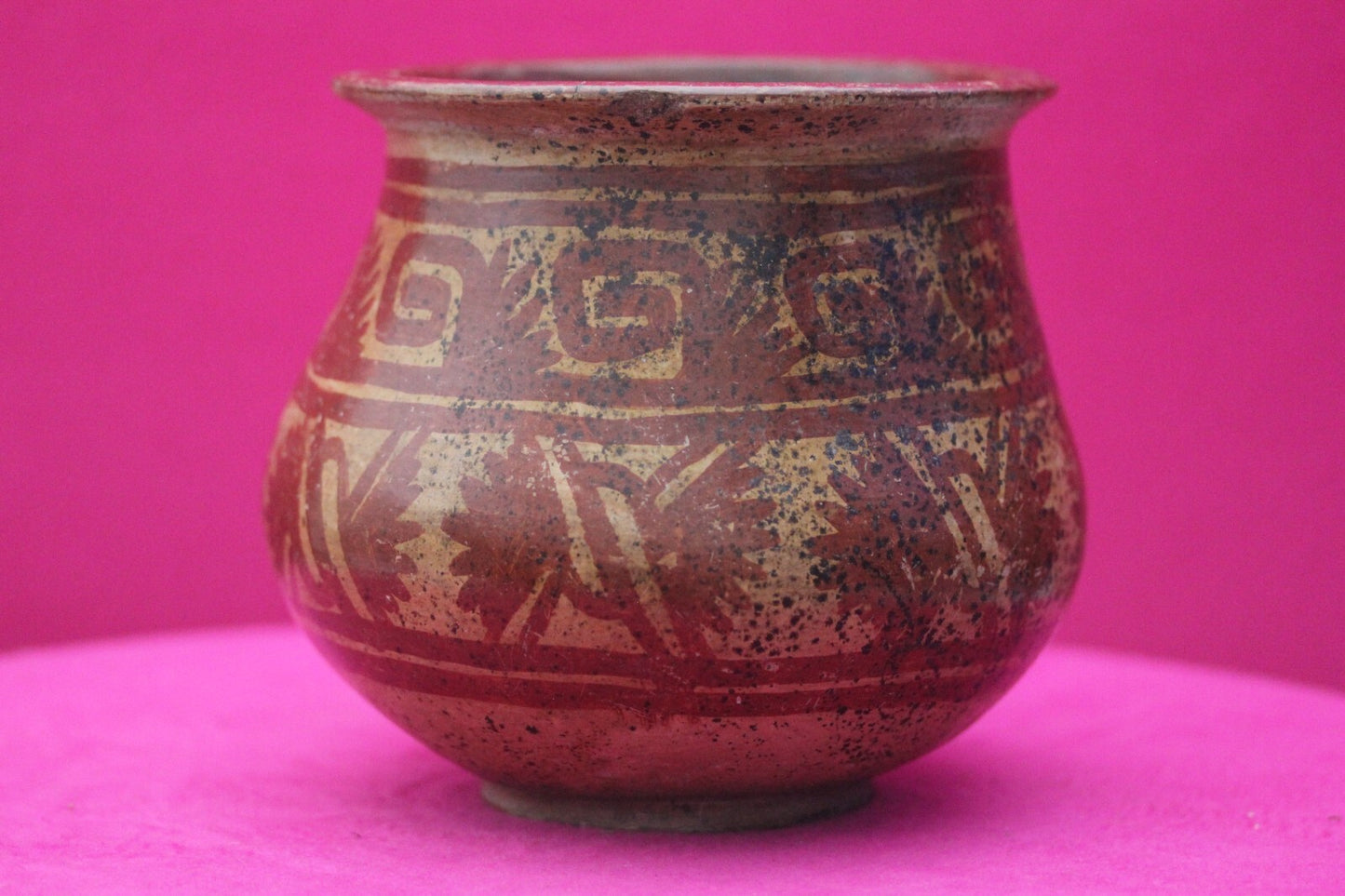 Authentic Pre Columbian Artifact Decorated Bowl Michoacan Arte Primitivo COA T65