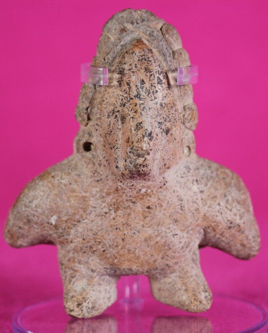 Authentic Pre Columbian Artifact Dwarf Tomb Figure Colima Mexico COA T60