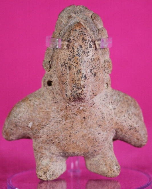 Authentic Pre Columbian Artifact Dwarf Tomb Figure Colima Mexico COA T60