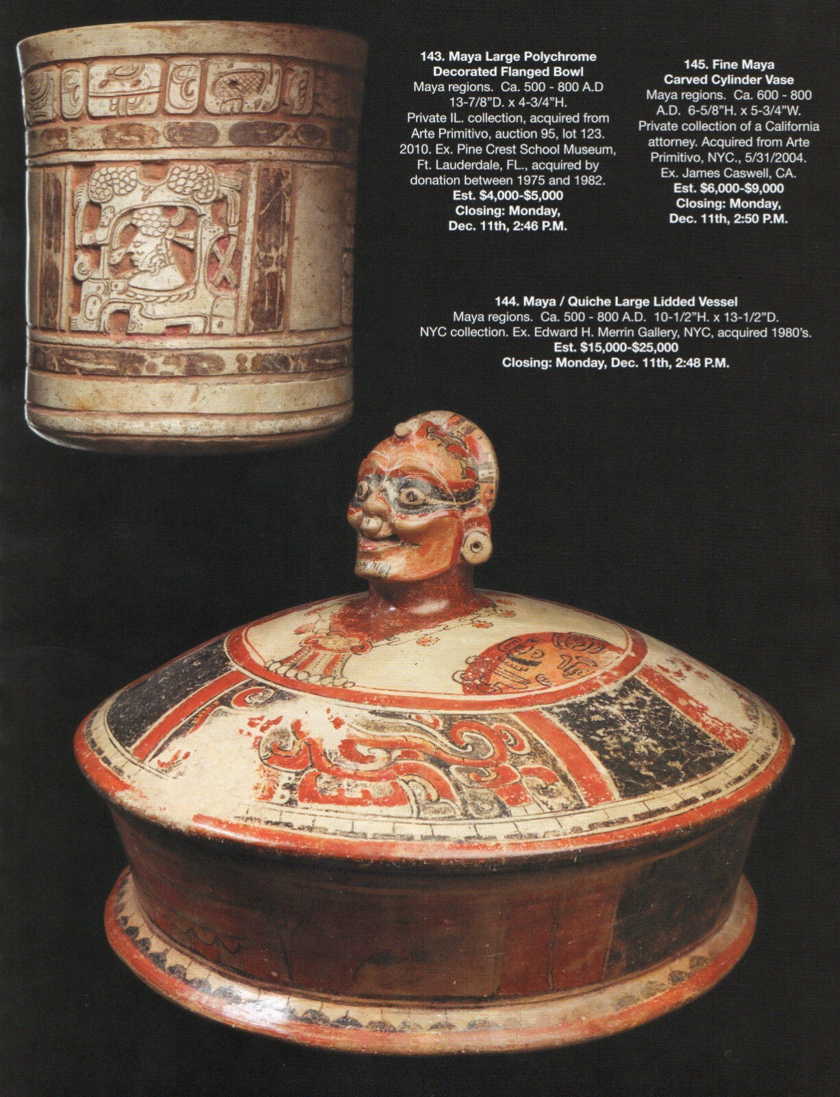 Pre Columbian Artifacts Price & Value Guide Arte Primitivo Auction Catalog 112